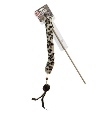 GiGwi Eco Line Feather Teaser With Crinkles and Silvervine Leaves Cat Toy